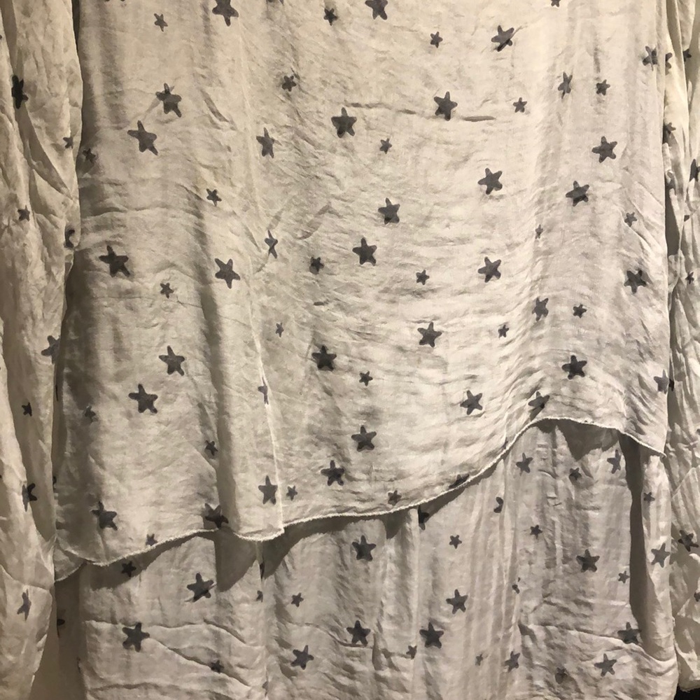 Partially sheer pullover blouse - Picture 2 of 5
